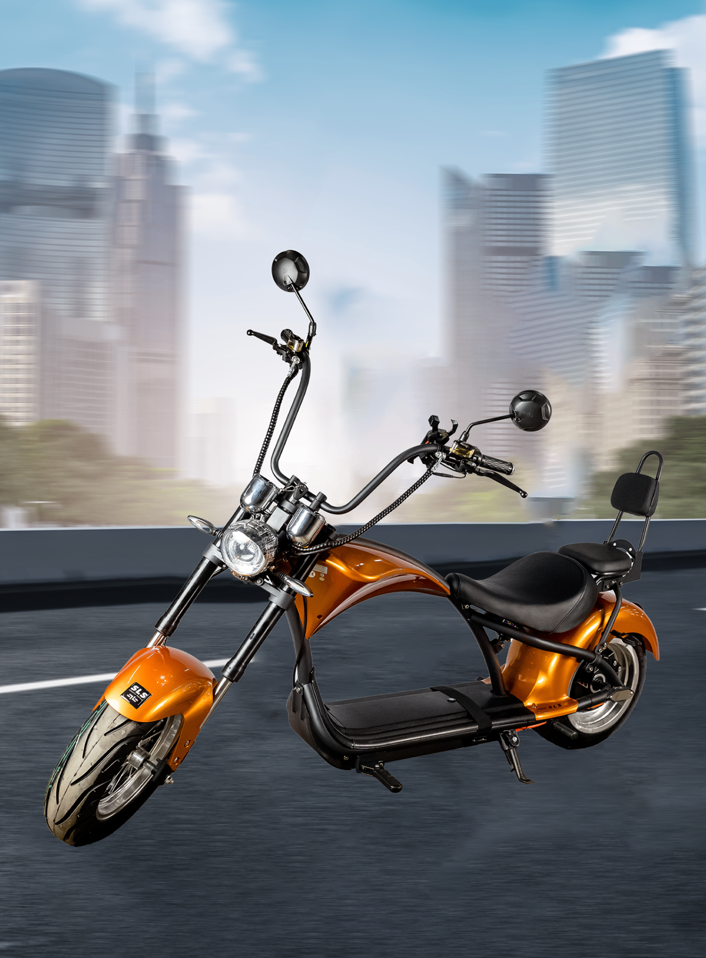Moto elétrica Chopper Gold Edition